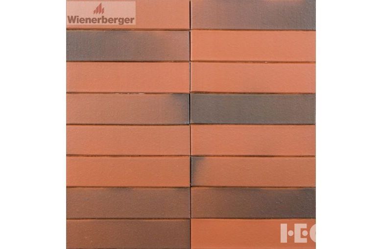 Облицовочный кирпич Wienerberger Terca Red Flame Гладкий