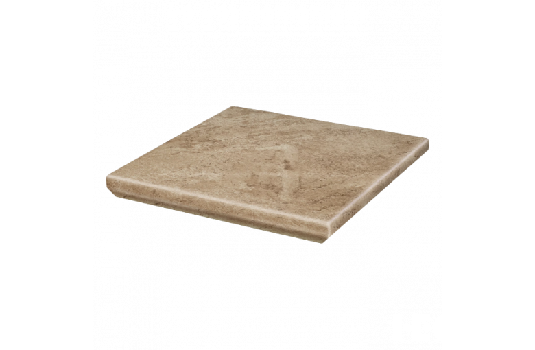 Клинкерная угловая ступень с капиносом Paradyz Mattone Pietra Beige