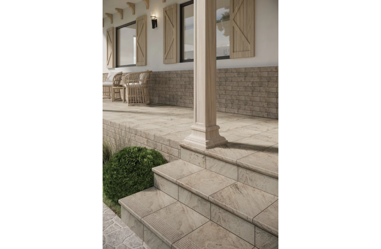 Клинкерная ступень с насечками Paradyz Mattone Pietra Ochra
