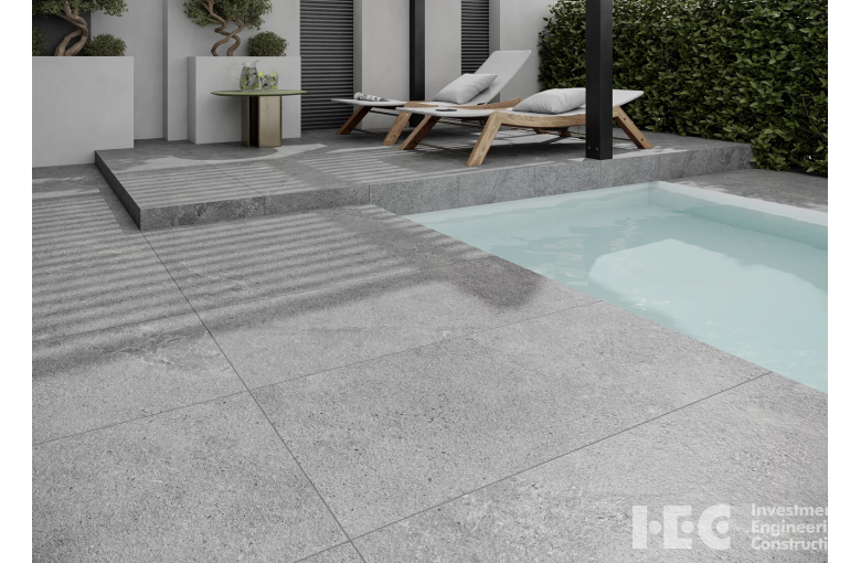 Террасная плита Paradyz Authority Graphite 595х595 