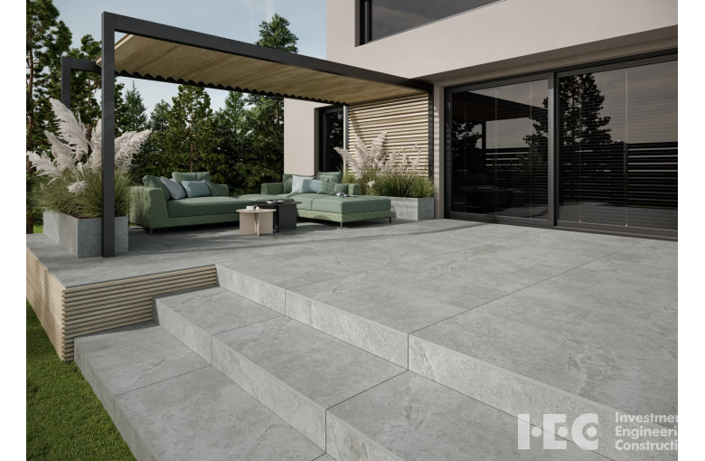 Террасная плита Paradyz Authority Grey 595х595 