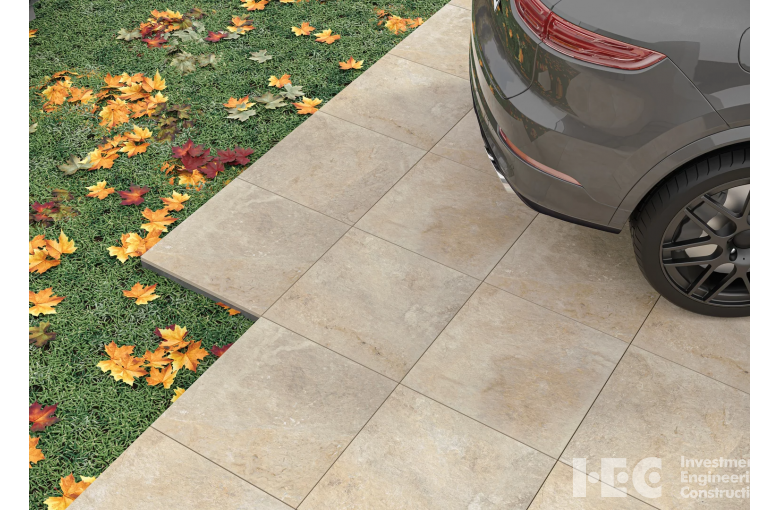 Террасная плита Paradyz Burlington Ivory 595х595 