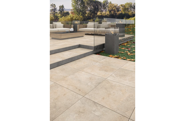 Террасная плита Paradyz Burlington Ivory 595х1195