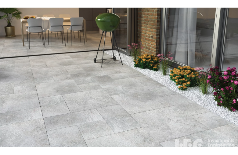 Террасная плита Paradyz Burlington Silver 595х895