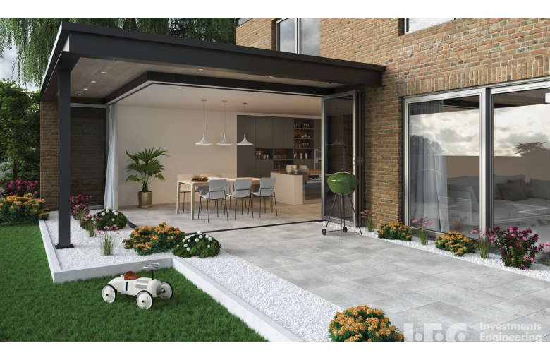 Террасная плита Paradyz Burlington Silver 595х1195