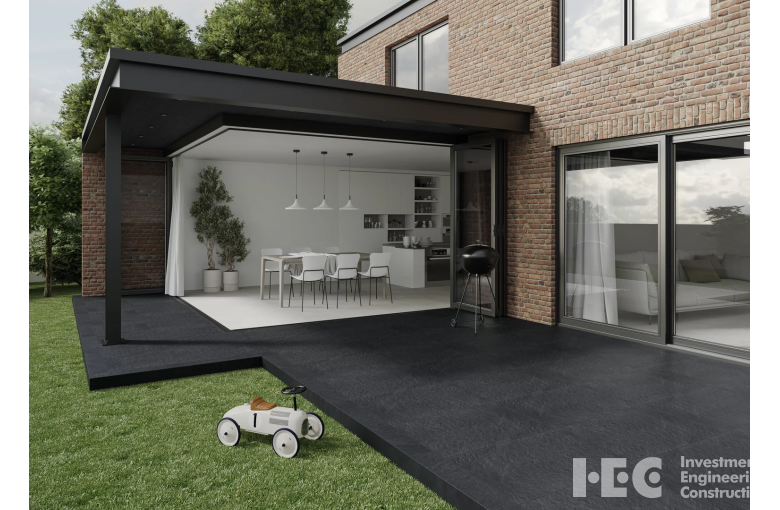 Террасная плита Paradyz Minster Black 595х895