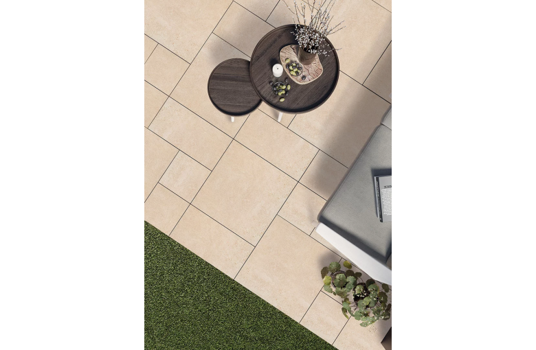 Террасная плита Paradyz Optimal Beige 595х595 
