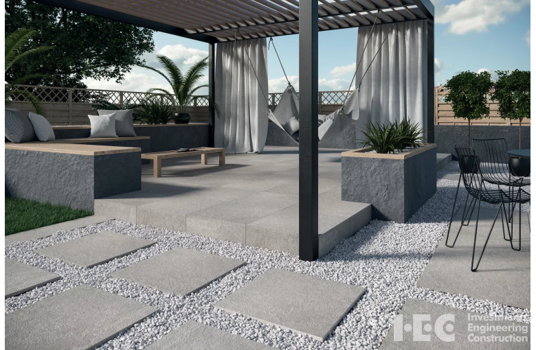Террасная плита Paradyz  Optimal Antracite 595х895
