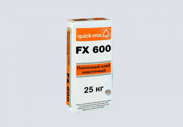 FX 600 Плиточный клей, эластичный quick-mix